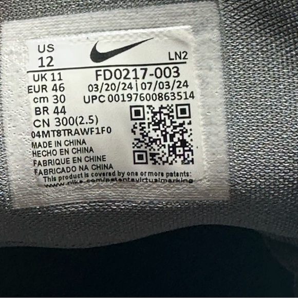 Men’s - Nike Air Zoom Infinity Tour 2 Black Gold Golf FD0217-003 New - Picture 13 of 16